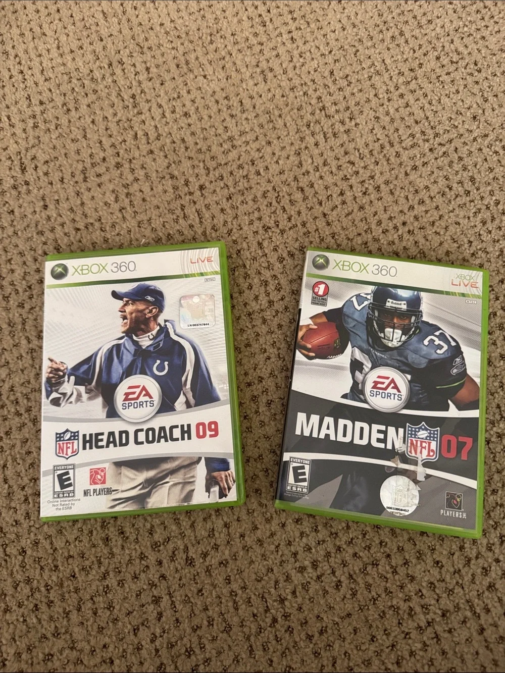 Microsoft Xbox 360 Football Games - White & Green
